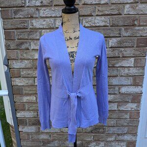 ⭐ J. Crew Purple Tie Cardigan XS